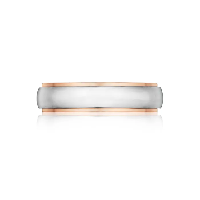 SG Bridal Rings Mens Step Edge Comfort Fit 5mm Band