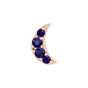 SG Fine Charm Necklaces Slider Moon Charm