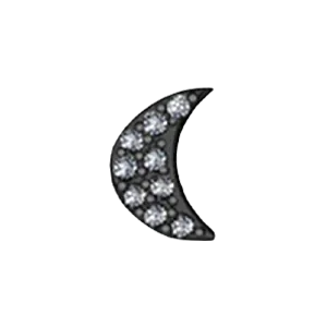 SG Fine Charm Necklaces Slider Moon Charm