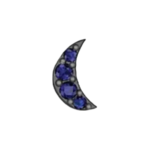 SG Fine Charm Necklaces Slider Moon Charm