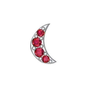 SG Fine Charm Necklaces Slider Moon Charm