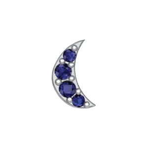SG Fine Charm Necklaces Slider Moon Charm