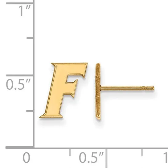 Shop IDC estore Earrings Sterling Silver Goldplated LogoArt University of Florida Letter F Extra Small Post Earrings Shop IDC estore Earrings Sterling Silver Goldplated LogoArt University of Florida Letter F Extra Small Post Earrings