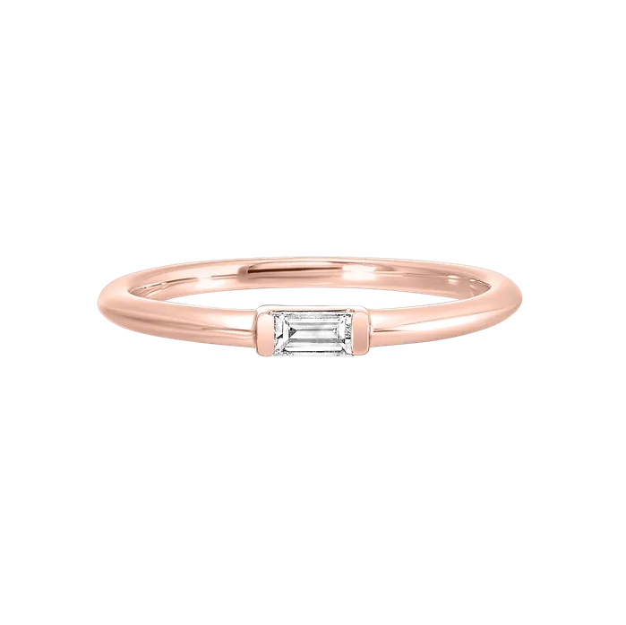Shop IDC estore Rings 14K White or Yellow Gold Emerald Cut Diamond Stackable Fashion Ring 010CTW Shop IDC estore Rings 14K White or Yellow Gold Emerald Cut Diamond Stackable Fashion Ring 010CTW