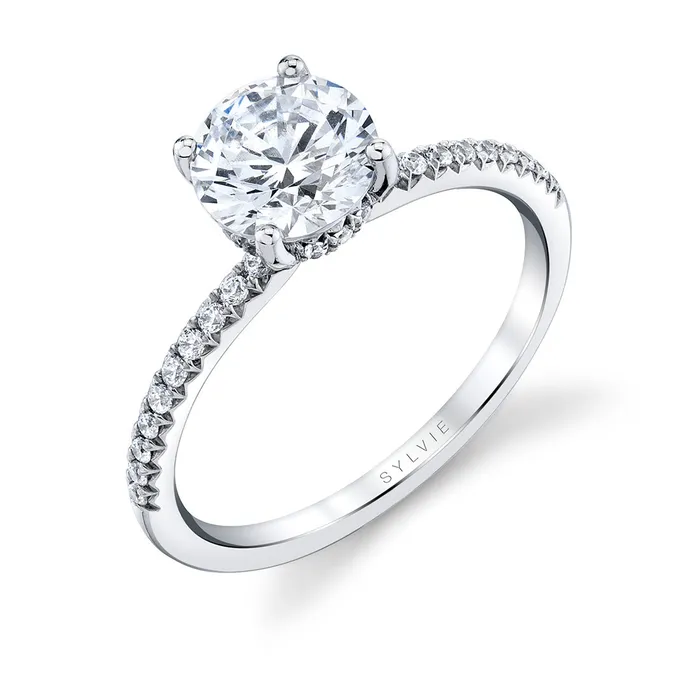 Shop IDC estore Rings Sylvie Round Classic Engagement Ring Setting
