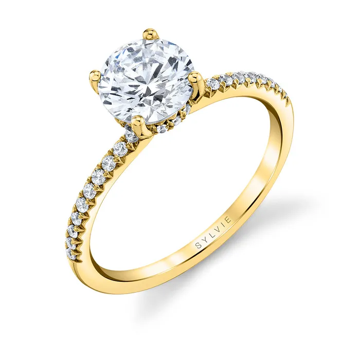 Shop IDC estore Rings Sylvie Round Classic Engagement Ring Setting