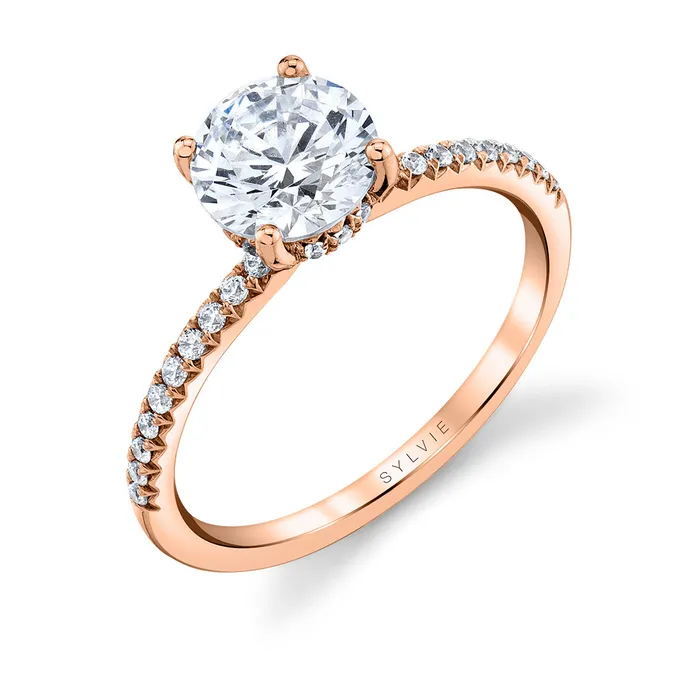 Shop IDC estore Rings Sylvie Round Classic Engagement Ring Setting