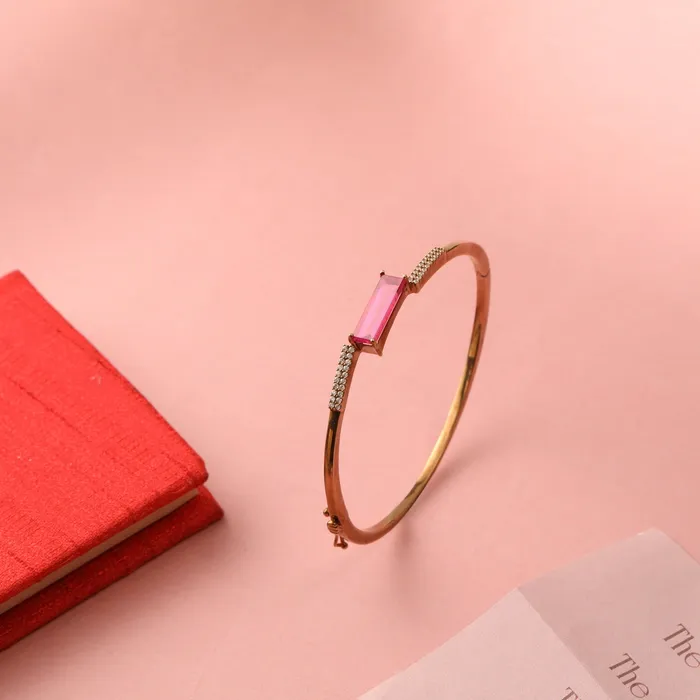 SILVER Bracelets By Your Side CZ Charm Layered Silver Cuff Bracelet