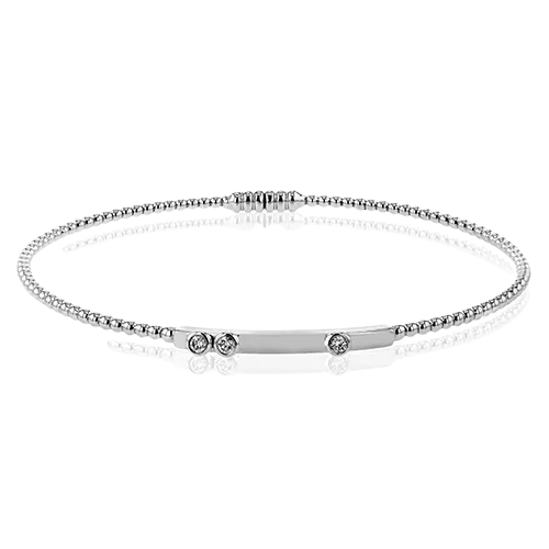 Simon G Beaded Bangle in 18k Gold with Diamonds International Diamond Center PreStyled Sets Simon G Beaded Bangle in 18k Gold with Diamonds International Diamond Center PreStyled Sets