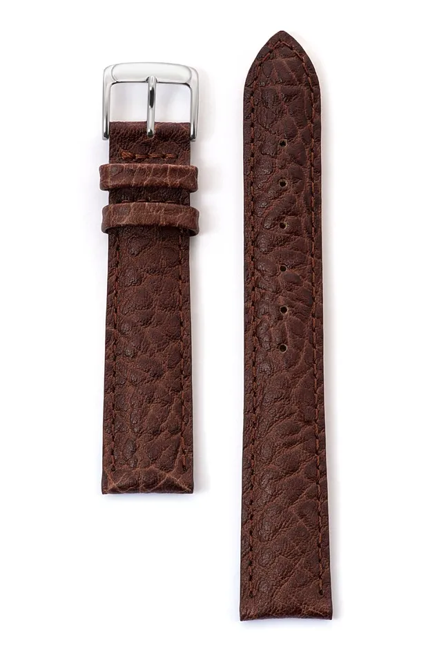 Speidel Rings Mens Heavy Texture Buffalo Grain Watchband