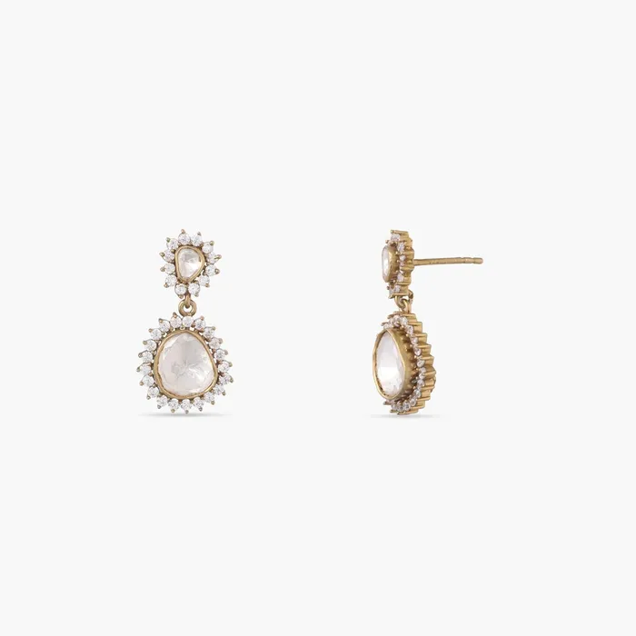 Starlight Moissanite Silver Drop Earrings SILVER Earrings