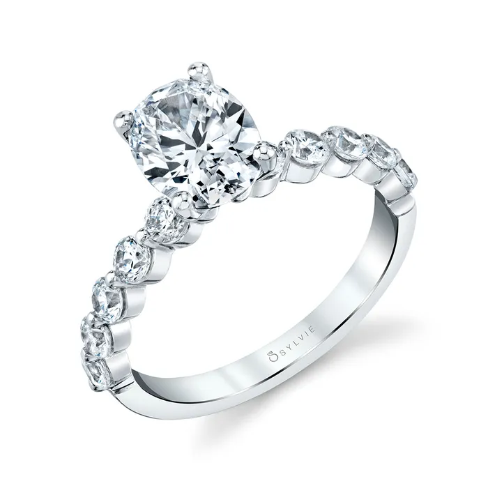 Sylvie Karol Oval Single Prong Engagement Ring Setting Shop IDC estore Rings Sylvie Karol Oval Single Prong Engagement Ring Setting Shop IDC estore Rings