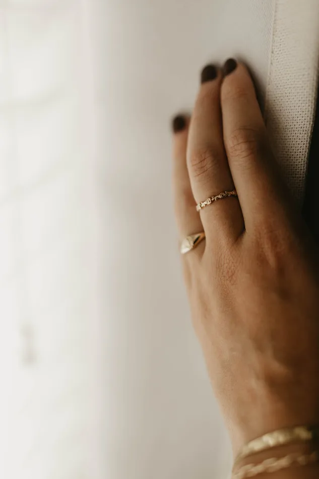The Little Catholic Rings Mystical Rose Ring in Gold Vermeil