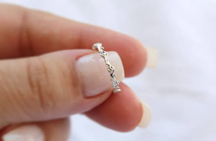 The Little Catholic Rings Mystical Rose Ring in Sterling Silver