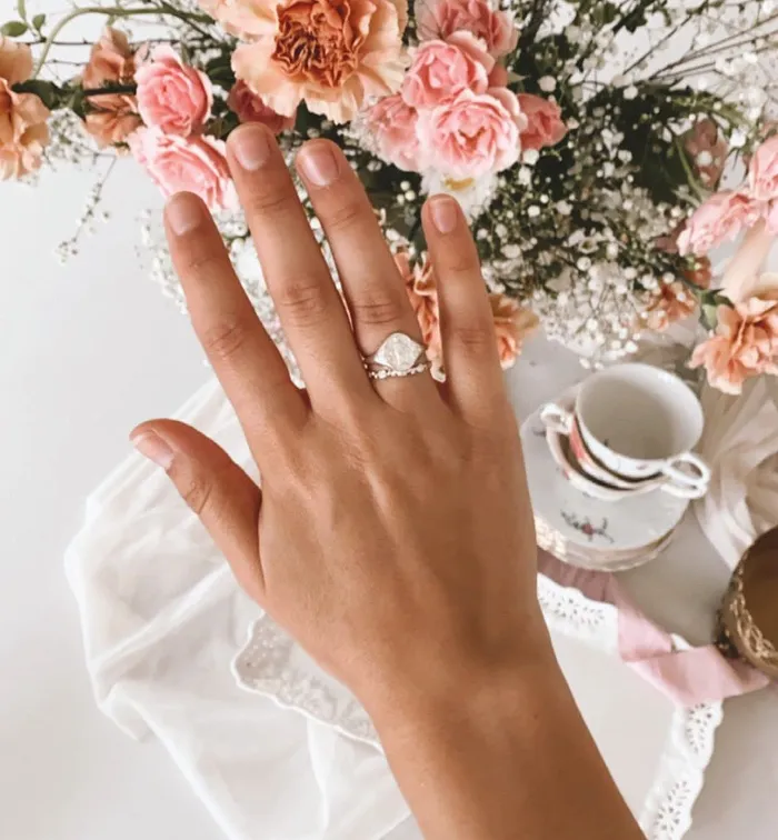 The Little Catholic Rings Mystical Rose Ring in Sterling Silver