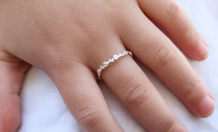 The Little Catholic Rings Mystical Rose Ring in Sterling Silver