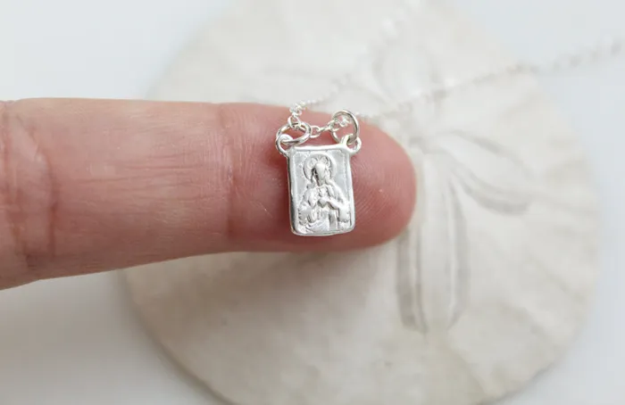 TheLittleCatholic Necklaces 925 Sterling Silver Scapular Necklace