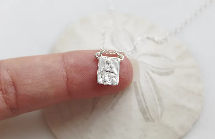 TheLittleCatholic Necklaces 925 Sterling Silver Scapular Necklace