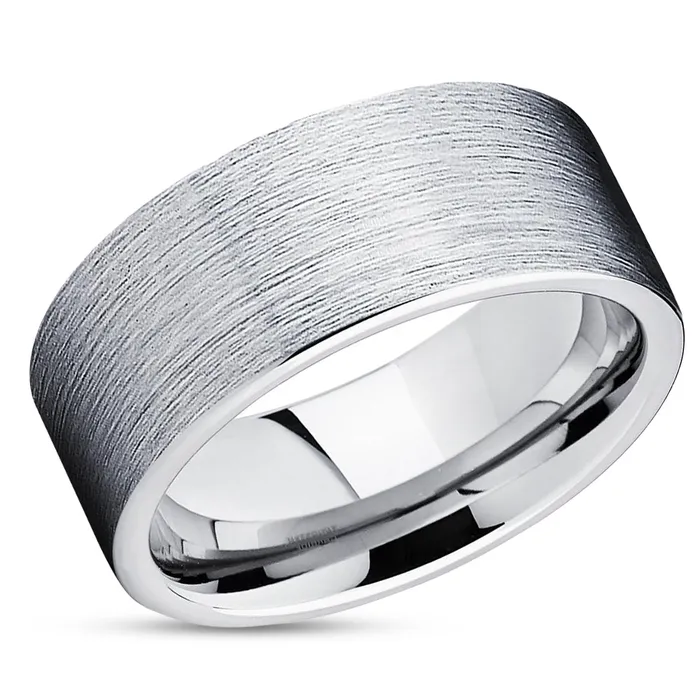 Tungsten Wedding Ring Tungsten Carbide Ring Silver Wedding Ring Flat Tungsten Ring Clean Casting Jewelry Rings Tungsten Wedding Ring Tungsten Carbide Ring Silver Wedding Ring Flat Tungsten Ring Clean Casting Jewelry Rings