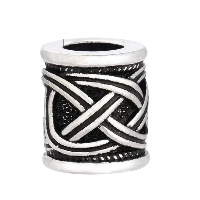 Valhalla Vikings Necklaces 5 Pcs Viking Beard Beads Knotted Design