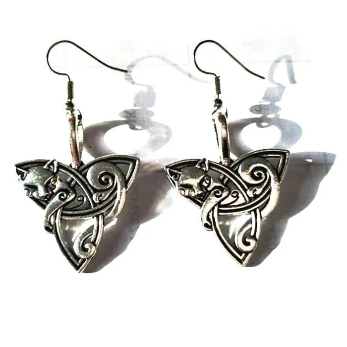 Valhalla Vikings Viking Earrings Freyas Cats Earrings