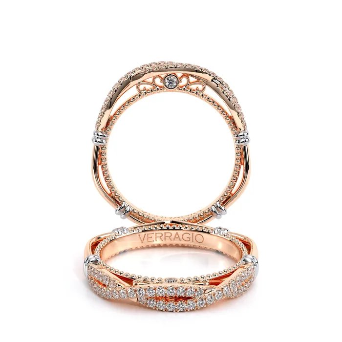Verragio PARISIAN 106W 18k Rose Gold Womens Band International Diamond Center Rings Verragio PARISIAN 106W 18k Rose Gold Womens Band International Diamond Center Rings