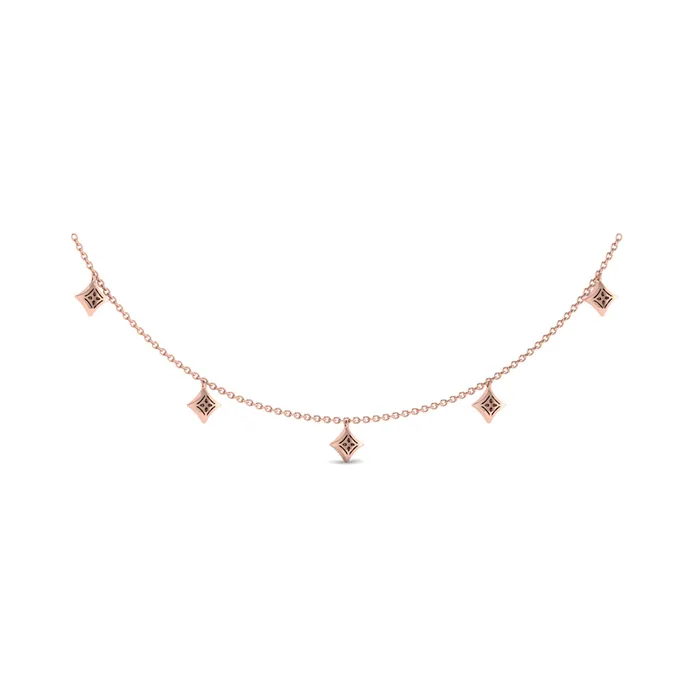 Vlora Estrella 14K Diamond Multi Vlora Star Tassel Necklace 028CTW Shop IDC estore Necklaces