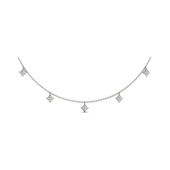 Vlora Estrella 14K Diamond Multi Vlora Star Tassel Necklace 028CTW Shop IDC estore Necklaces