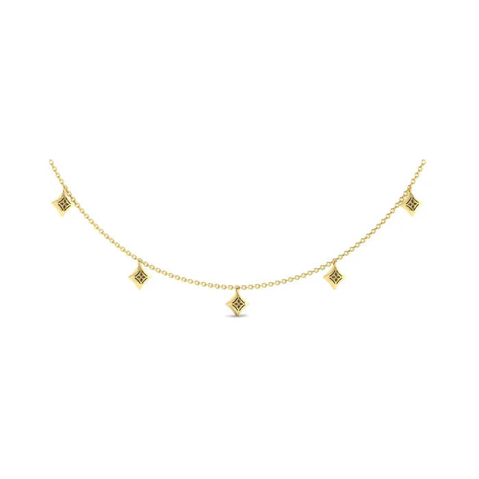 Vlora Estrella 14K Diamond Multi Vlora Star Tassel Necklace 028CTW Shop IDC estore Necklaces