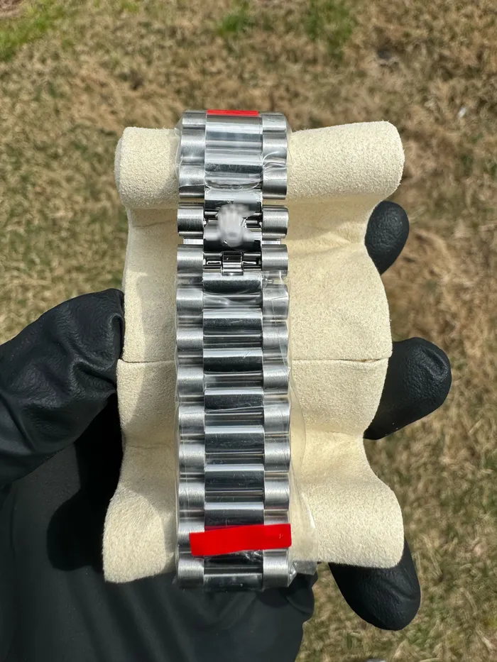 Watches Custom Moissanite Watch Green Face DripGawd Jewelry