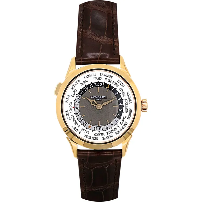 Watches International Diamond Center PreOwned Patek Philippe Rose Gold World Timer Watch Watches International Diamond Center PreOwned Patek Philippe Rose Gold World Timer Watch