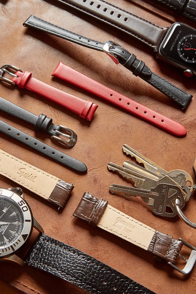 Watches Speidel Sport Calf Skin Leather Watchband Compatible For Use With The Apple Watch series 110